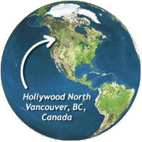 Hollywood North - world globe